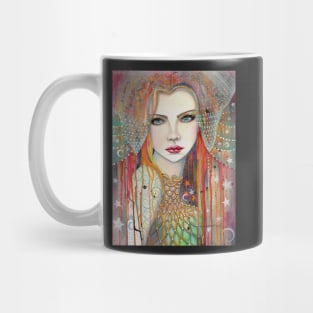 Gypsy Boho Contemporary Art Beautiful Woman Fantasy Artwork Mug